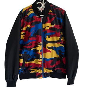 Men's True Religion Camo Bomber Jacket Multi Colour S L